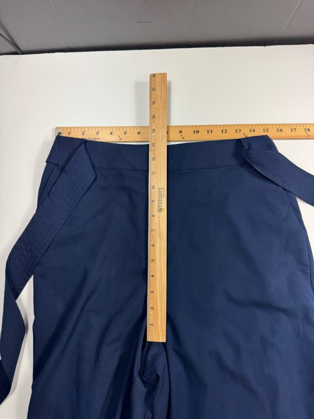 The Limited Tie Waist Jogger Pants Size 10 Blue Workwear Minimalist Chic Career - Picture 12 of 13